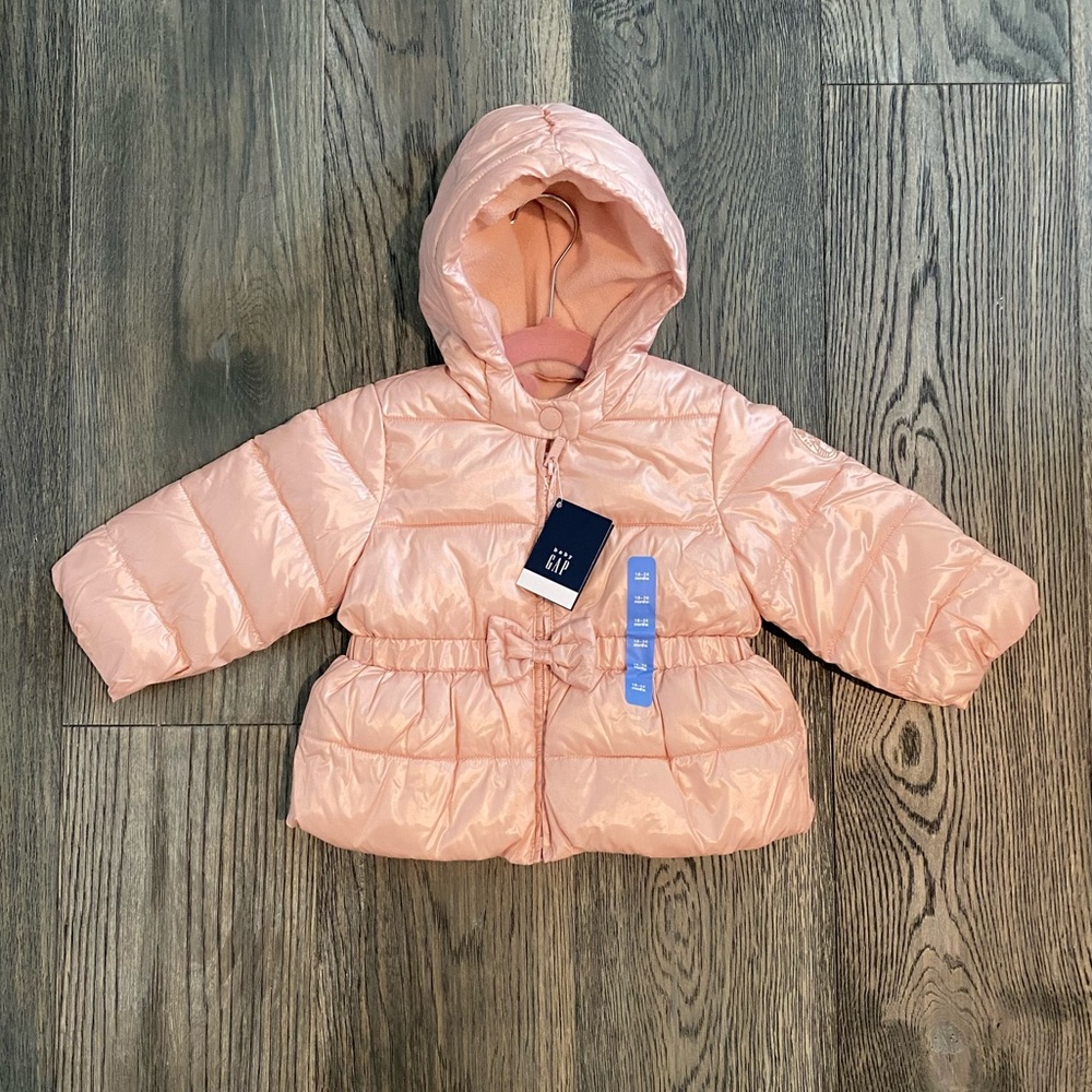 Gap Baby Girl Puffer Jacket SZ 18-24months